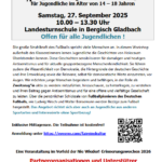 Einladung Veranstaltung Workshop fuer Jugendliche